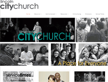 Tablet Screenshot of lincolncitychurch.org